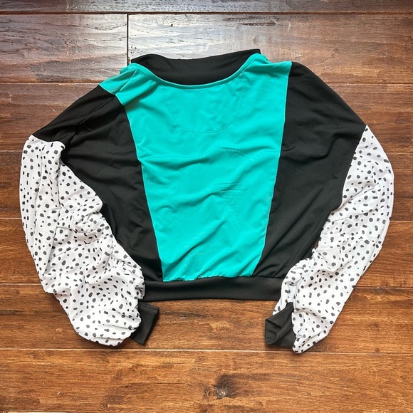 NWOT Lucky in love + BMS Women's Mia
Cropped Tennis Bomber Jacket. - Picture 5 of 8
